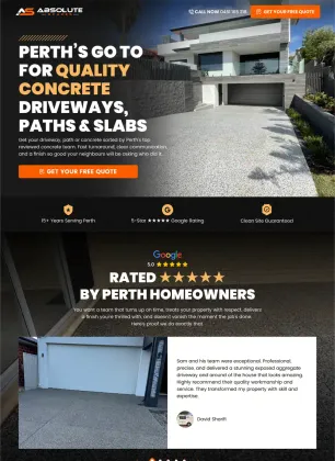 A landing page Postclick built for an Australian business
