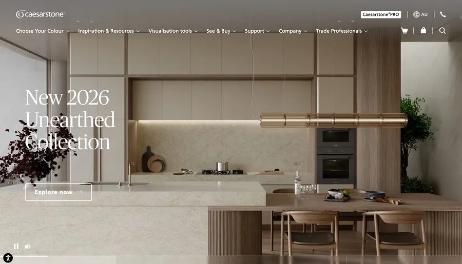The Caesarstone website