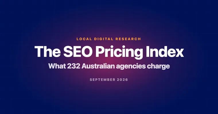 Chart of published monthly SEO prices from 232 Australian agencies