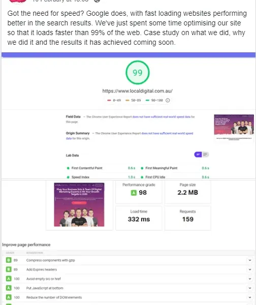 Get A Fast Google PageSpeed Score & Drive Massive SEO Results