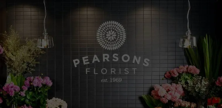 The Pearsons Florist shopfront flower display