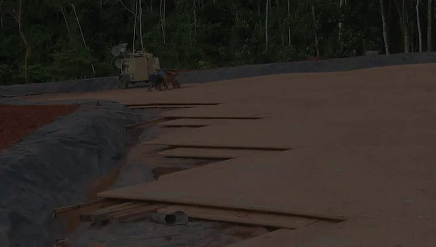 Earthworks and cleared ground at a JWA Oil site