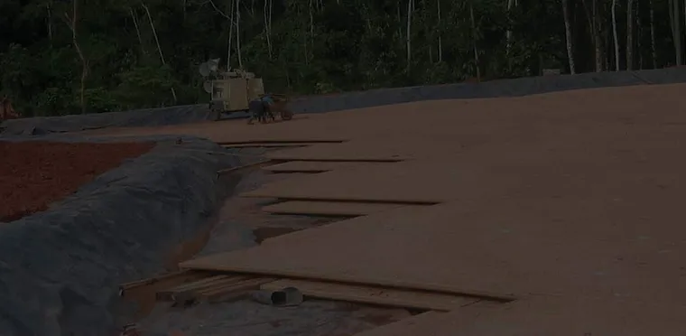 Earthworks and cleared ground at a JWA Oil site