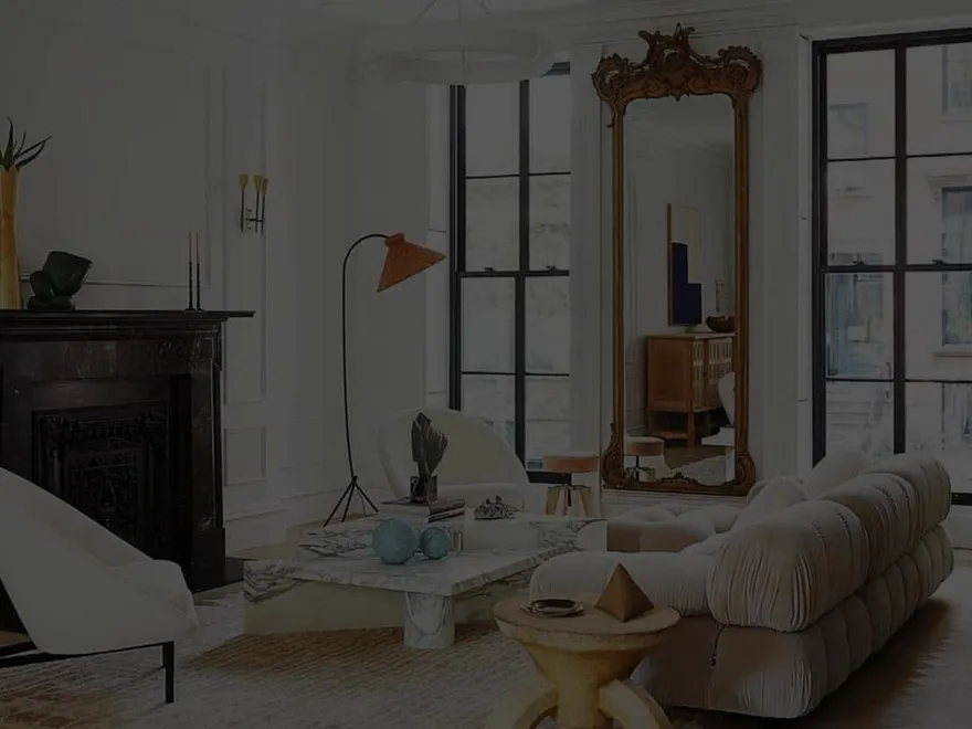 A styled living room furnished with J&C Homewares pieces