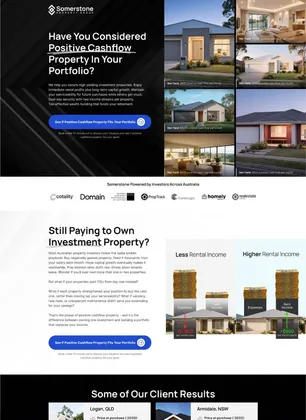 A landing page Postclick built for an Australian business