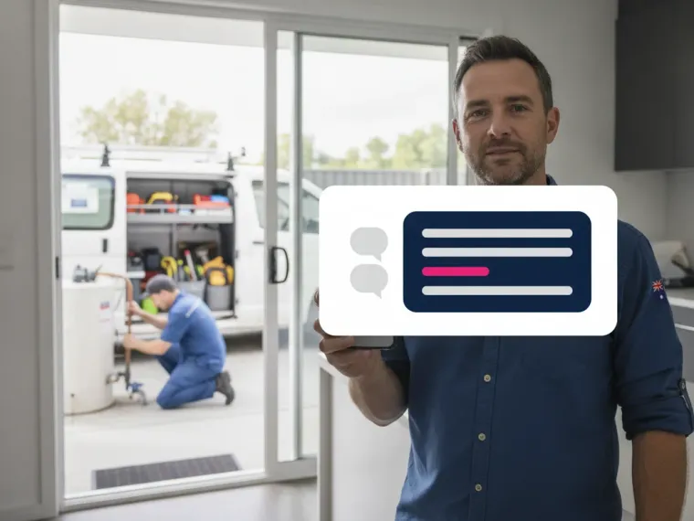 A ChatGPT answer naming a plumbing business as a recommendation
