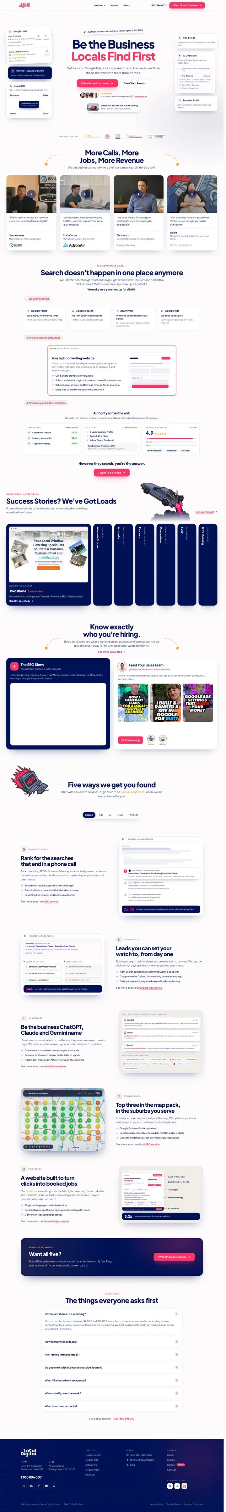 The Local Digital homepage in 2026