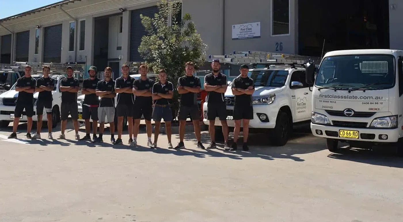 The First Class Slate team and their fleet.