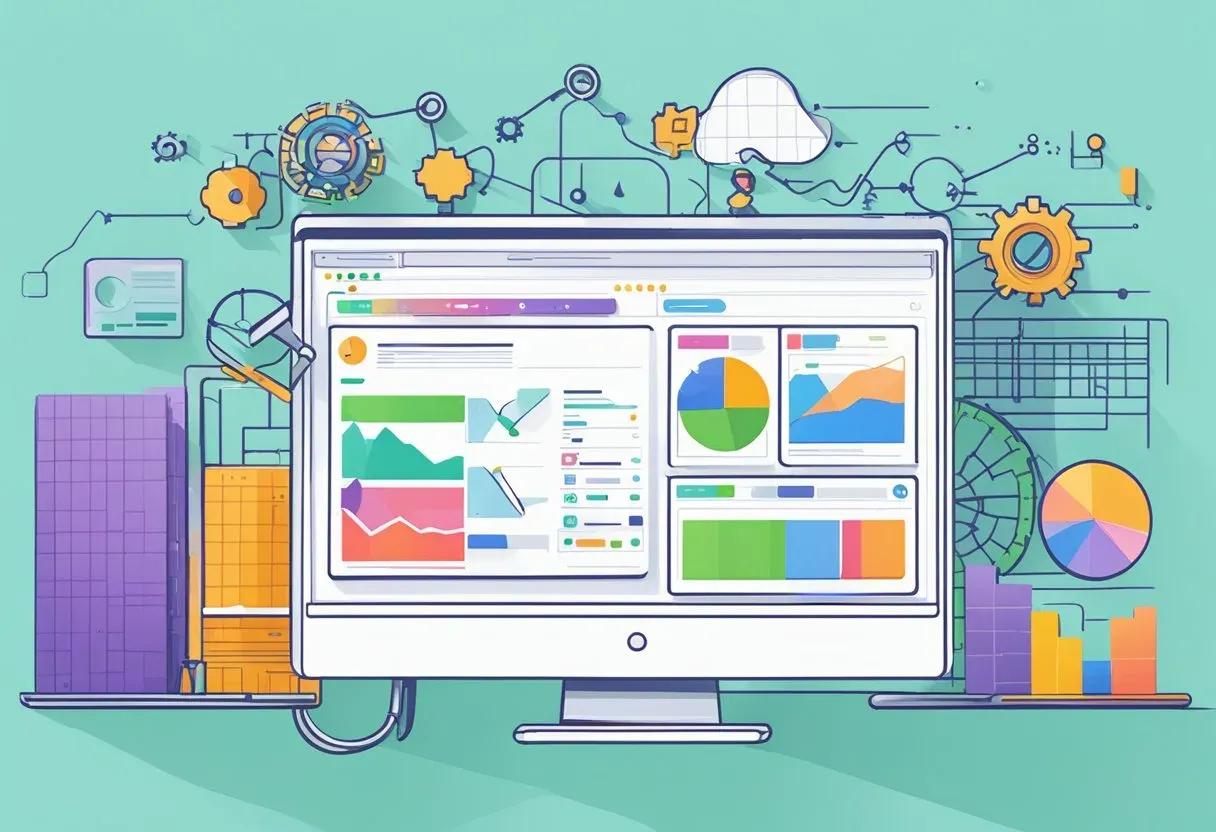 Illustration of a store dashboard with technical SEO settings